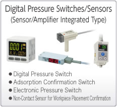 Electronic Pressure Switches/Sensors (Sensor/Amplifier Integrated Type)