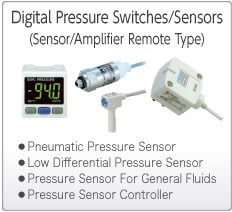 Electronic Pressure Switches/Sensors  (Sensor/Amplifier Remote Type)