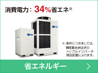 消費電力：34％省エネ