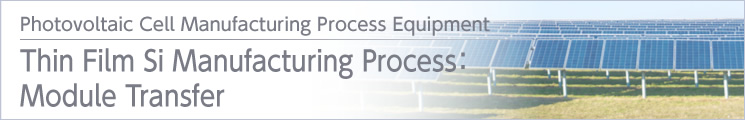 Thin Film Si Manufacturing Process:Module Transfer
