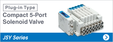 Plug-in Type Compact 5-port Solenoid Valve JSY Series