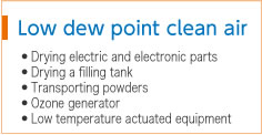 Low dew point clean air