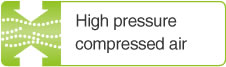 High pressure compressed air