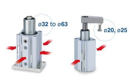 Fevas bore 32mm20mm stroke MK pneumatic cylinder Rotary clamp cylinder Fevas bore 32mm20mm stroke MK pneumatic cylinder Rotary clamp cylinder