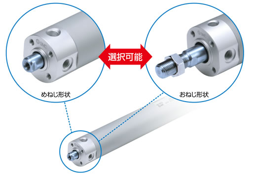 SMC-WEBカタログ-標準形エアシリンダ（丸形）