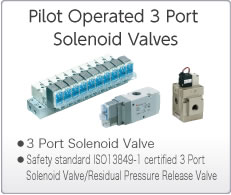Pilot Operated 3 Port Solenoid Valves