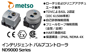 インテリジェント
バルブコントローラ ND9000 Series