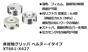 非接触グリッパ ベルヌーイタイプ XT661-X427