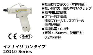 イオナイザ ガンタイプ IZG10 Series
