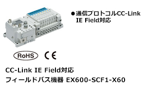CC-Link IE Field対応 フィールドバス機器 EX600-SCF1-X60
